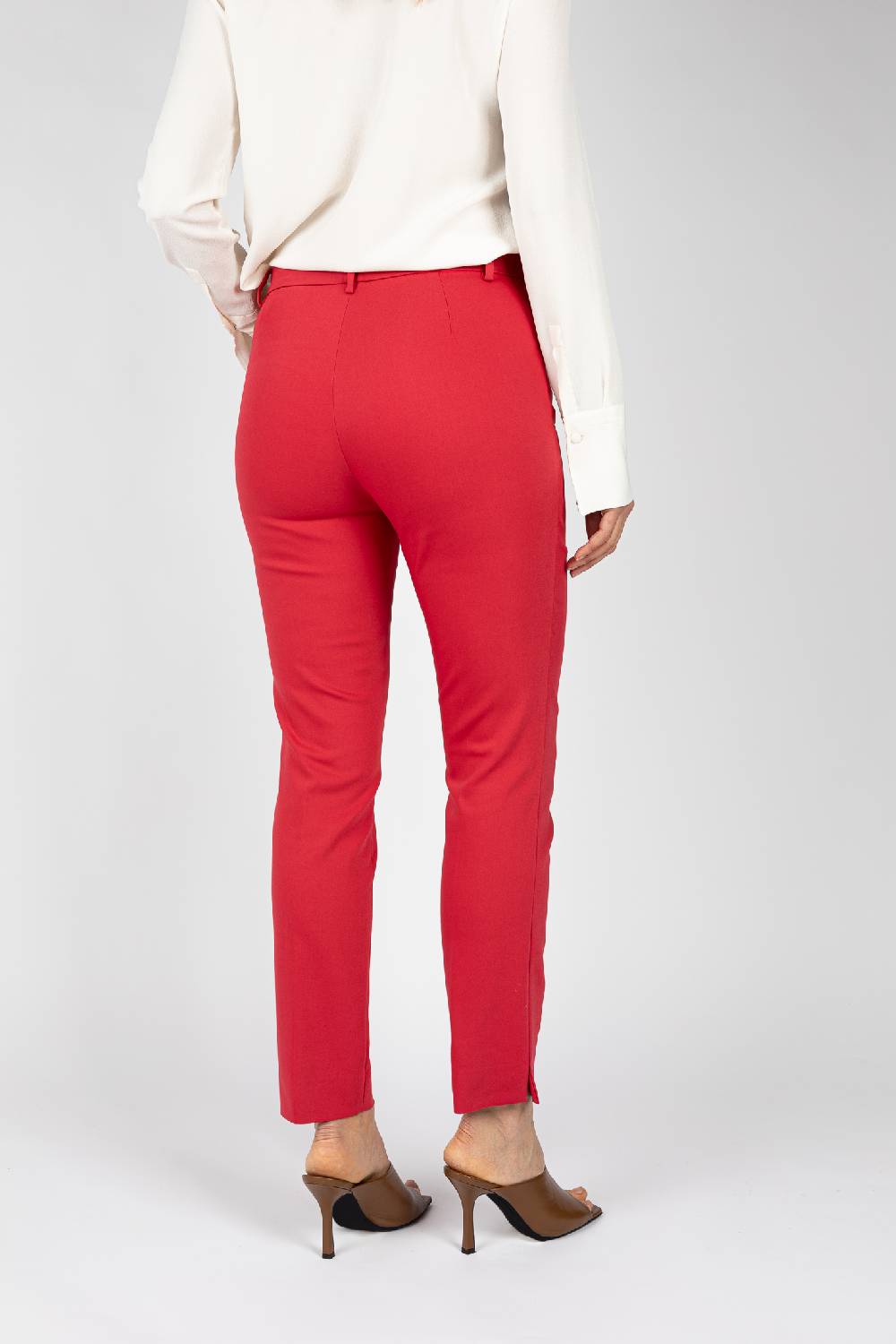 L.Pucci Pantaloni colore rosso, linea a sigaretta Fino Al -60%