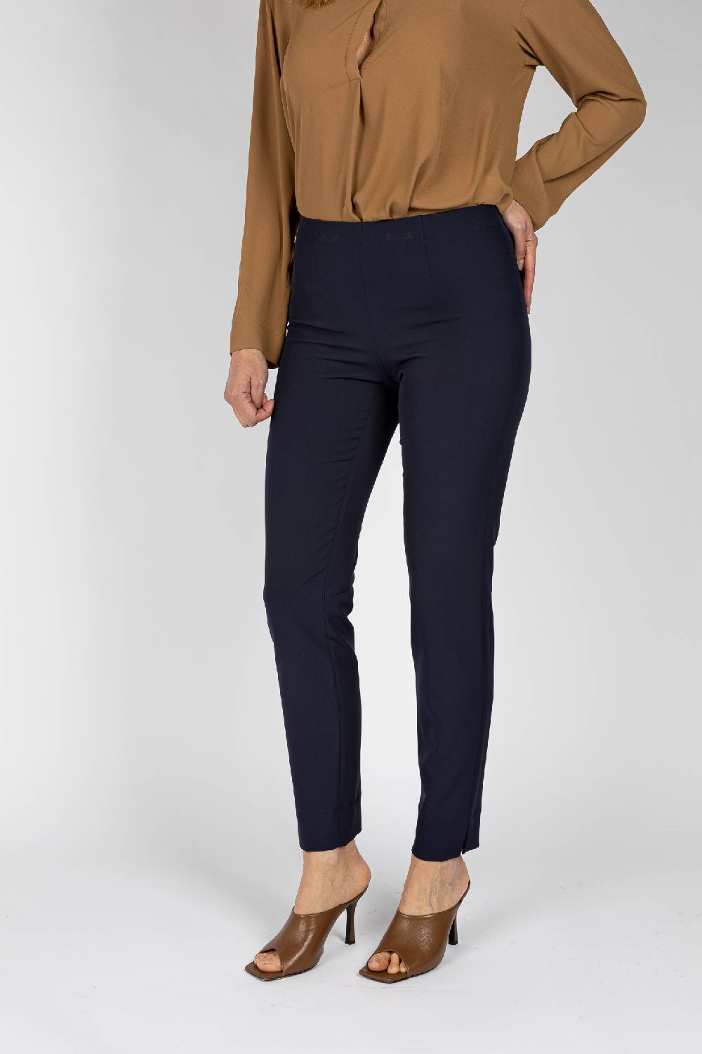 L.Pucci Pantaloni linea a sigaretta colore blu Presa