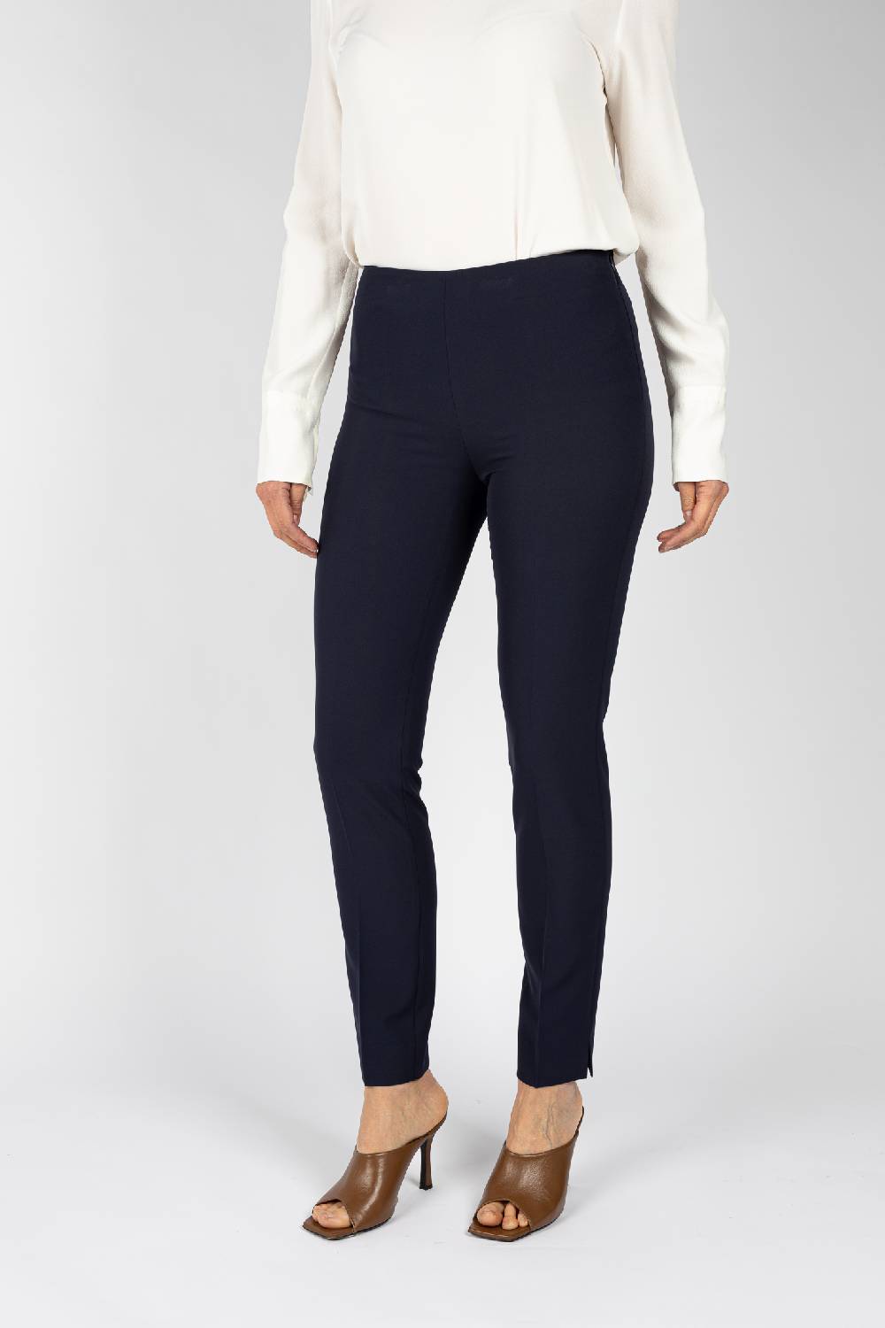 L.Pucci Pantaloni colore blu linea a gamba stretta da donna Offerte