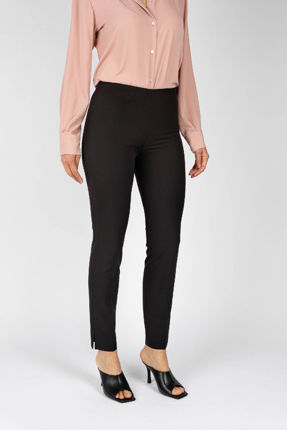 L.Pucci Pantaloni colore nero linea a gamba stretta da donna Hotsell
