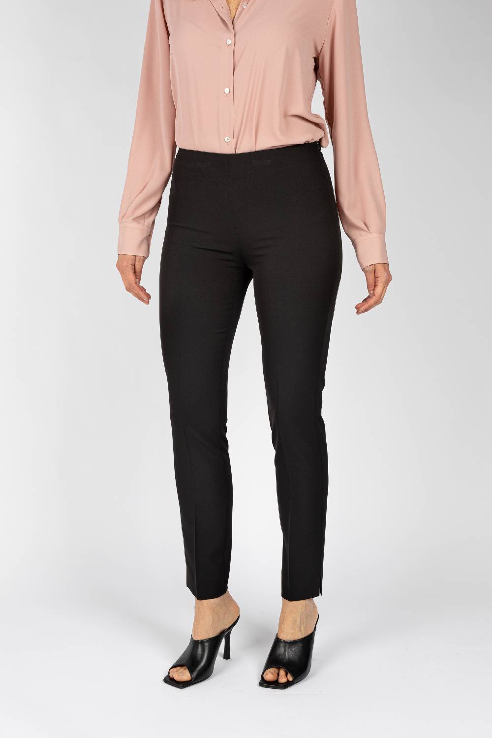 L.Pucci Pantaloni colore nero linea a gamba stretta da donna Hotsell