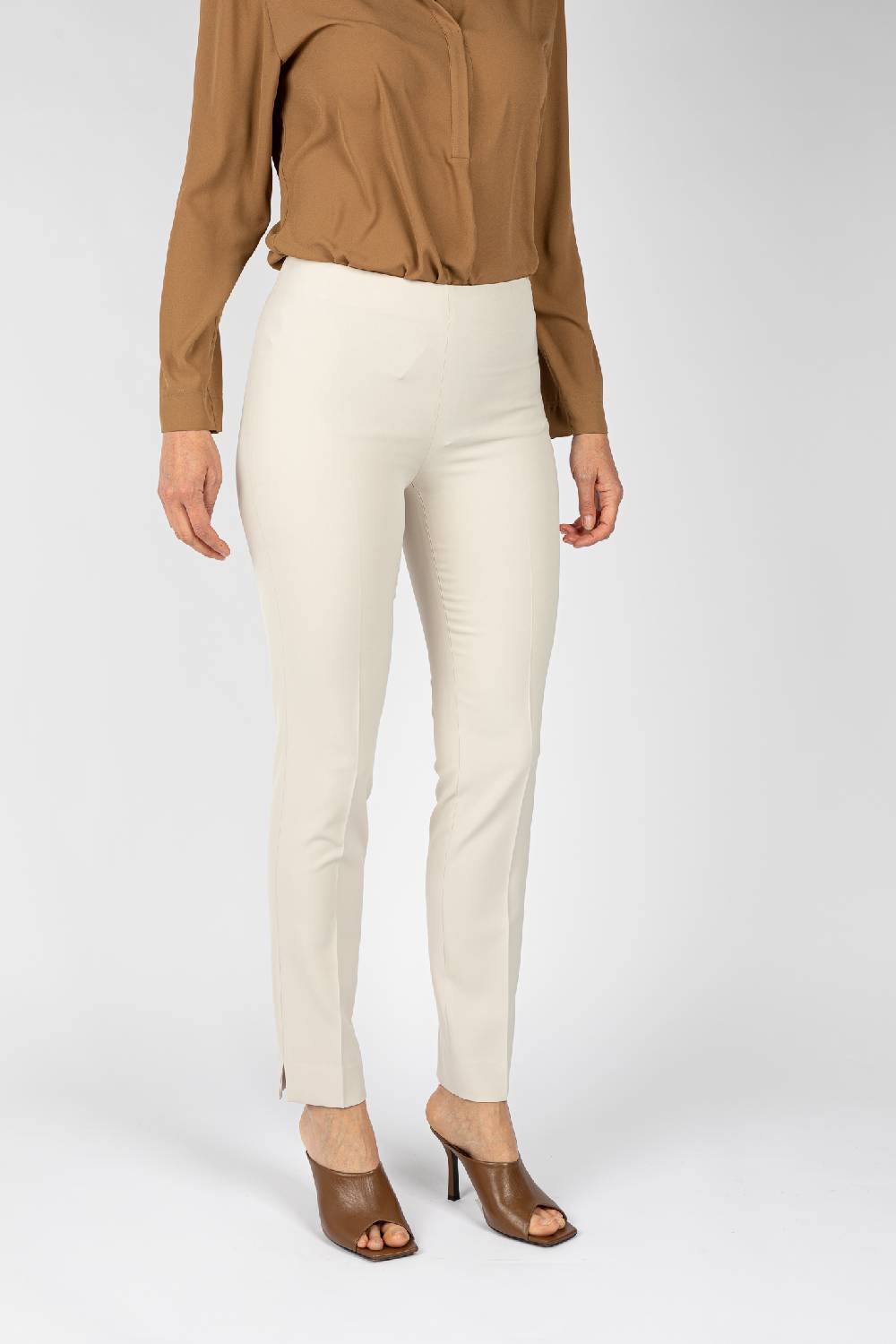 L.Pucci Pantaloni colore ghiaccio linea stretta da donna Vendita Calda