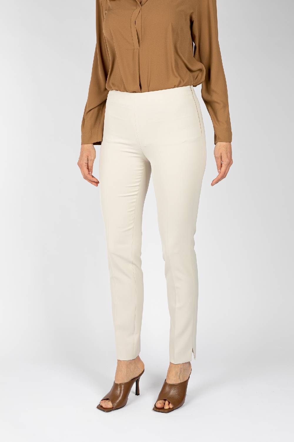 L.Pucci Pantaloni colore ghiaccio linea stretta da donna Vendita Calda