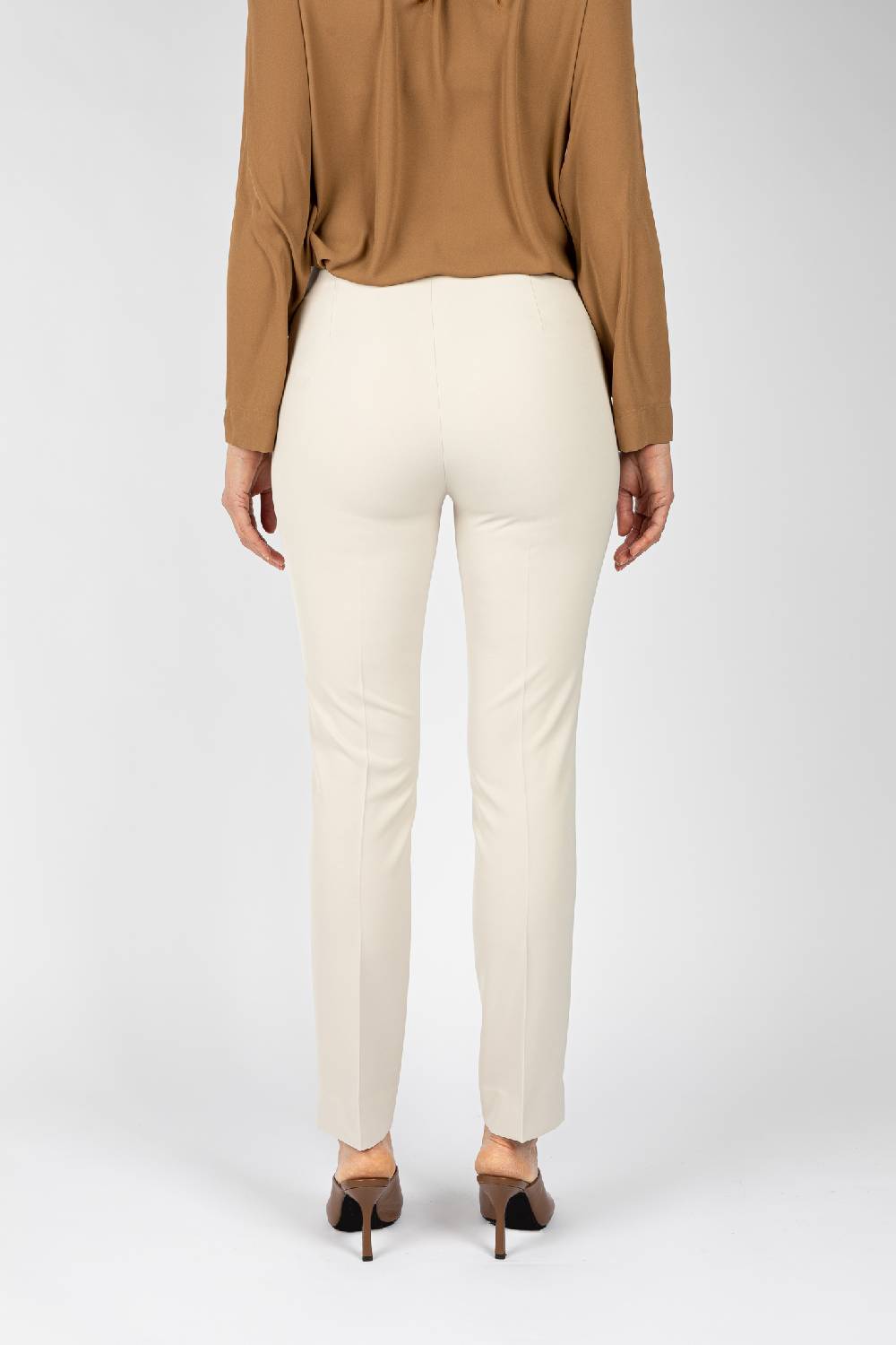 L.Pucci Pantaloni colore ghiaccio linea stretta da donna Vendita Calda