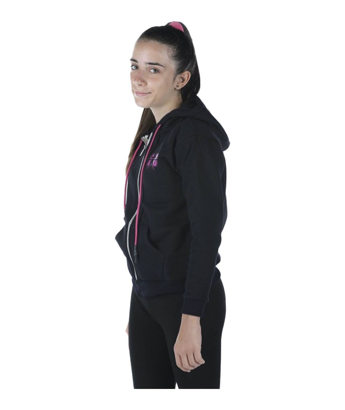 Lab84 FELPA FULL ZIP C/CAPP. + MARSUPIO Nuovo