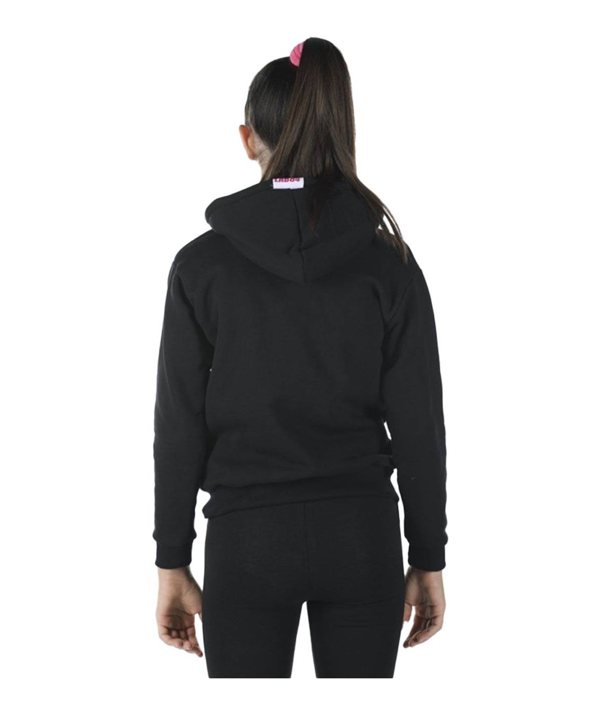 Lab84 FELPA FULL ZIP C/CAPP. + MARSUPIO Nuovo