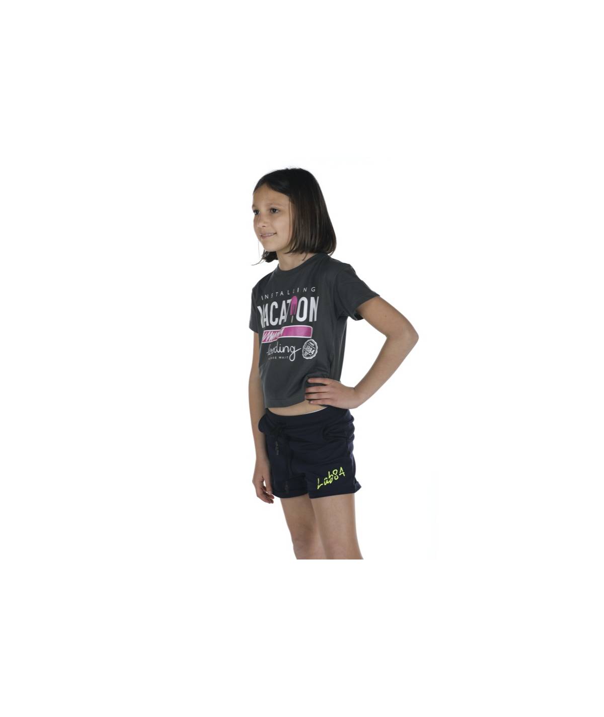 Lab84 T-SHIRT CROP TOP Nuova