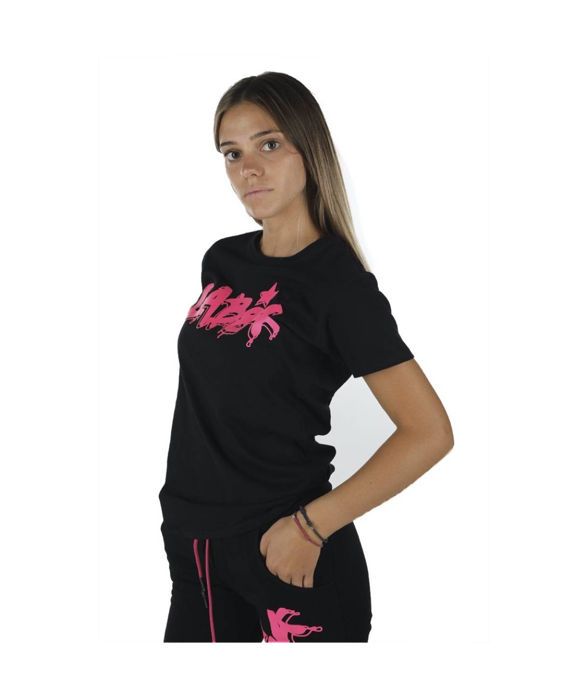 Lab84 T-SHIRT GIRO M/M - PAINT FLUO Italy