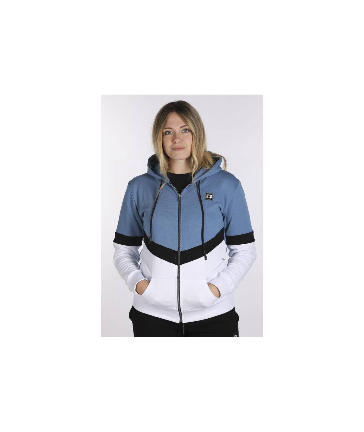 Lab84 FELPA FULL ZIP + CAPPUCCIO Qualità Garantita
