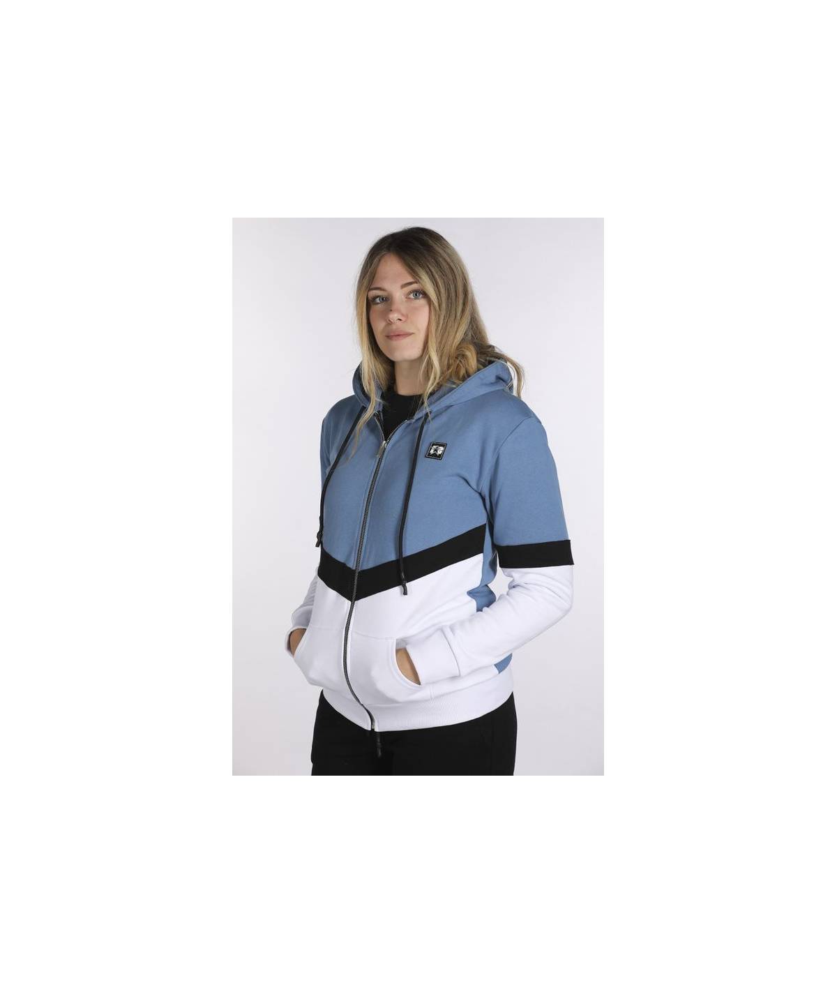 Lab84 FELPA FULL ZIP + CAPPUCCIO Qualità Garantita