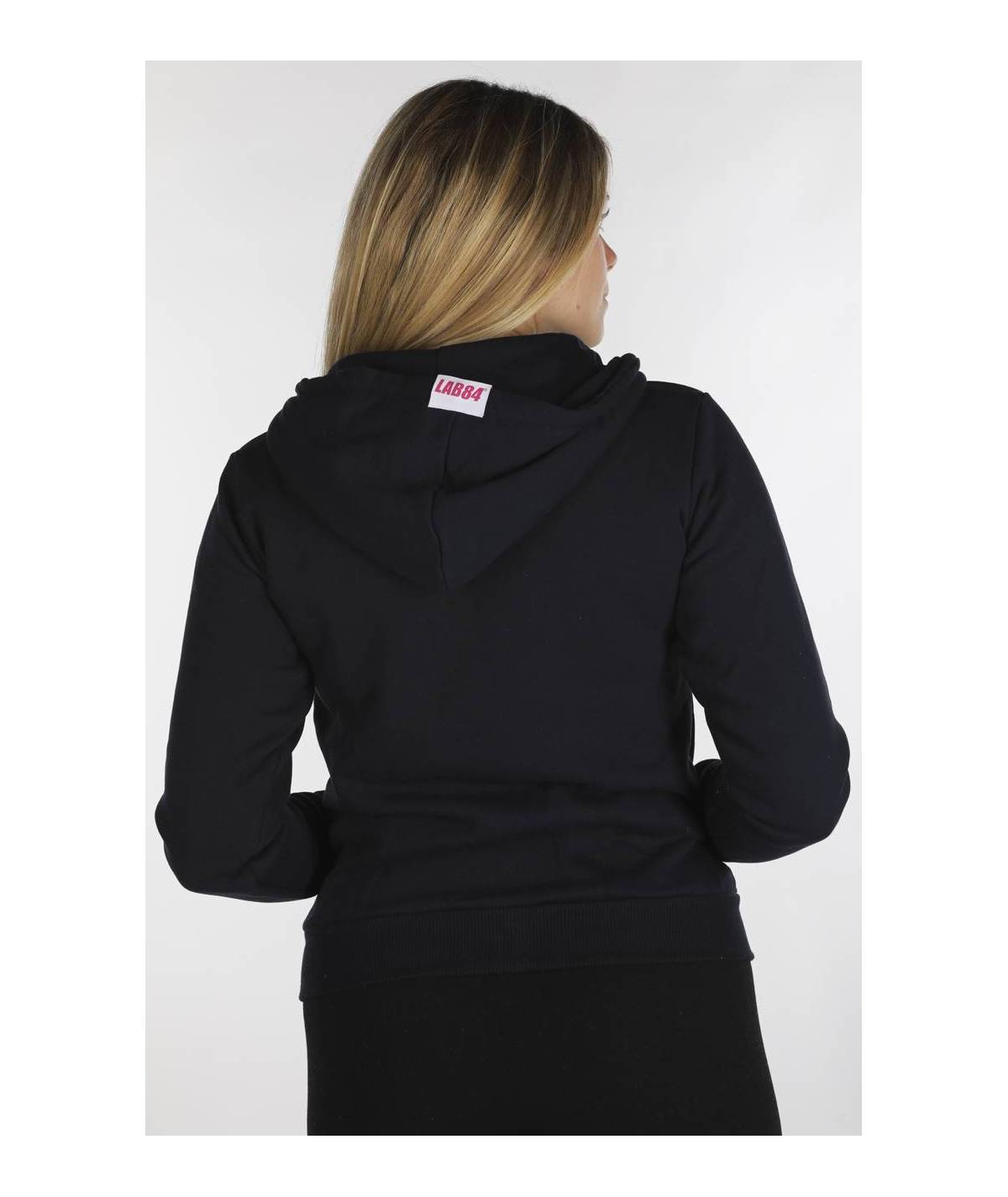 Lab84 FELPA FULL ZIP C/CAPP.+MARSUPIO Negozi Online