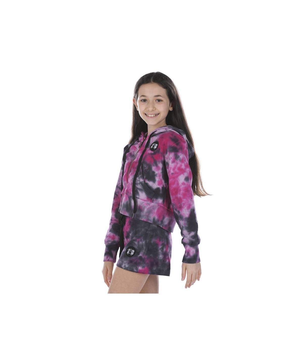 Lab84 FELPA ZIP CROP TOP Outlet