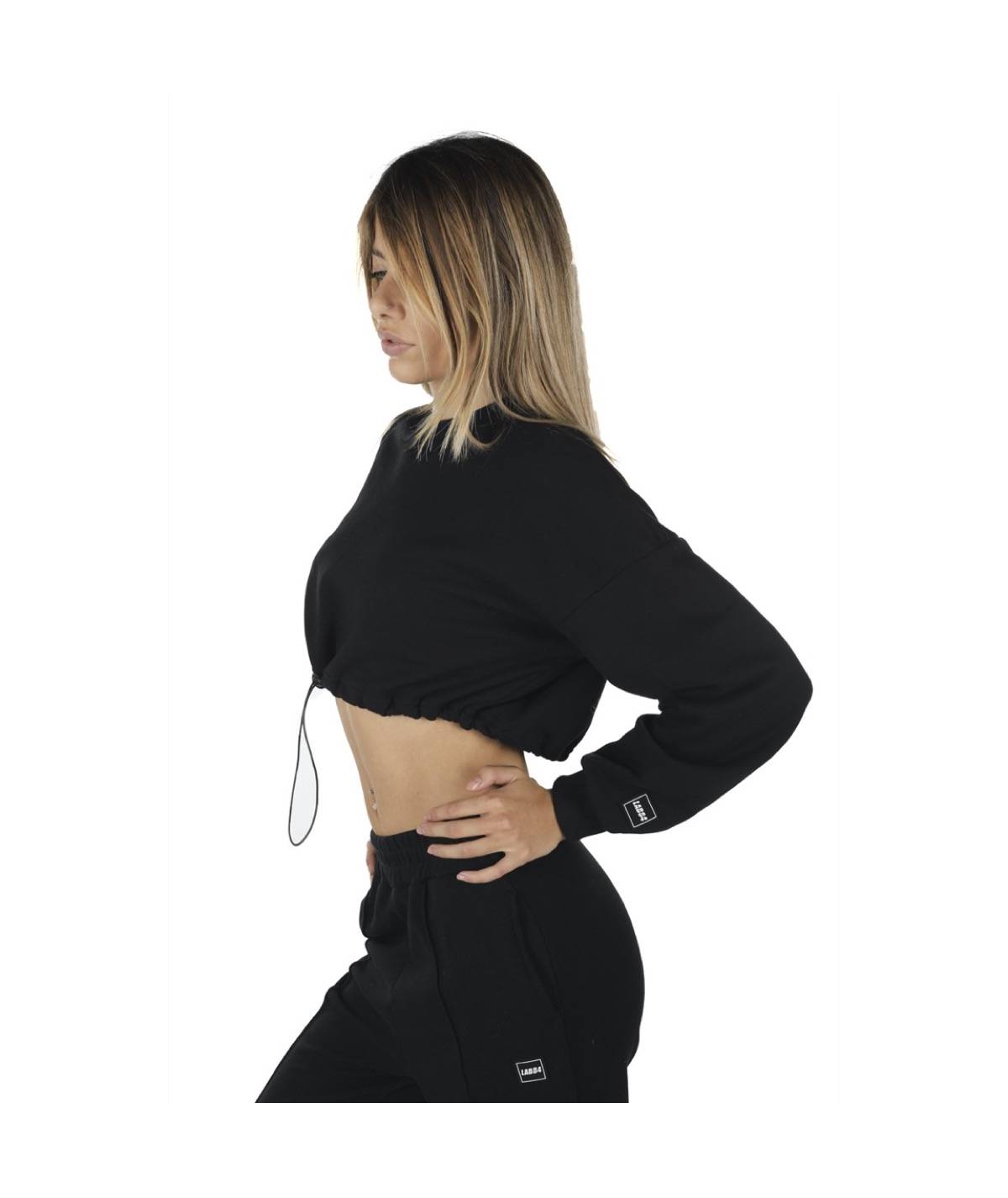 Lab84 FELPA CROP TOP Saldi Di Fabbrica