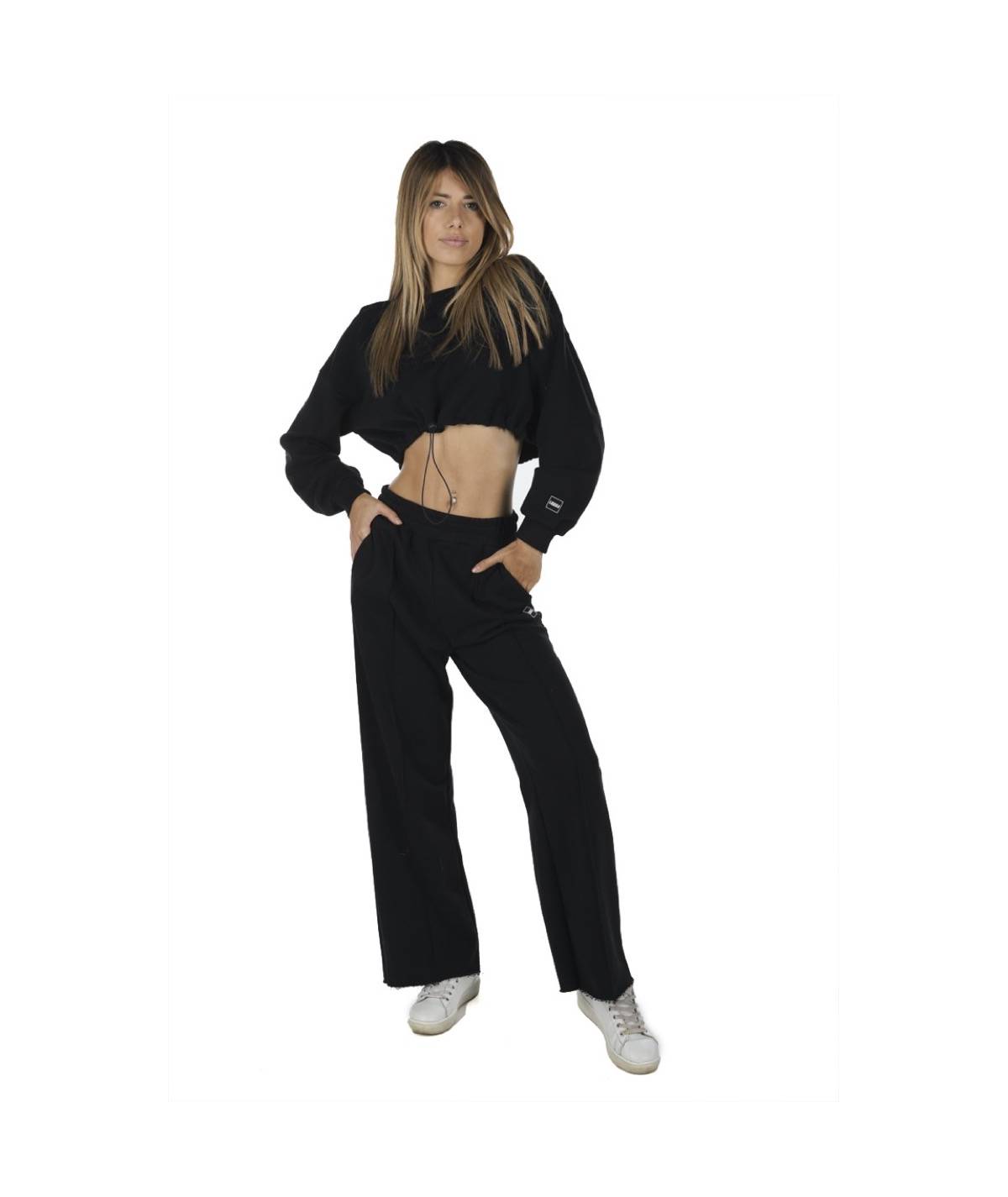 Lab84 FELPA CROP TOP Saldi Di Fabbrica