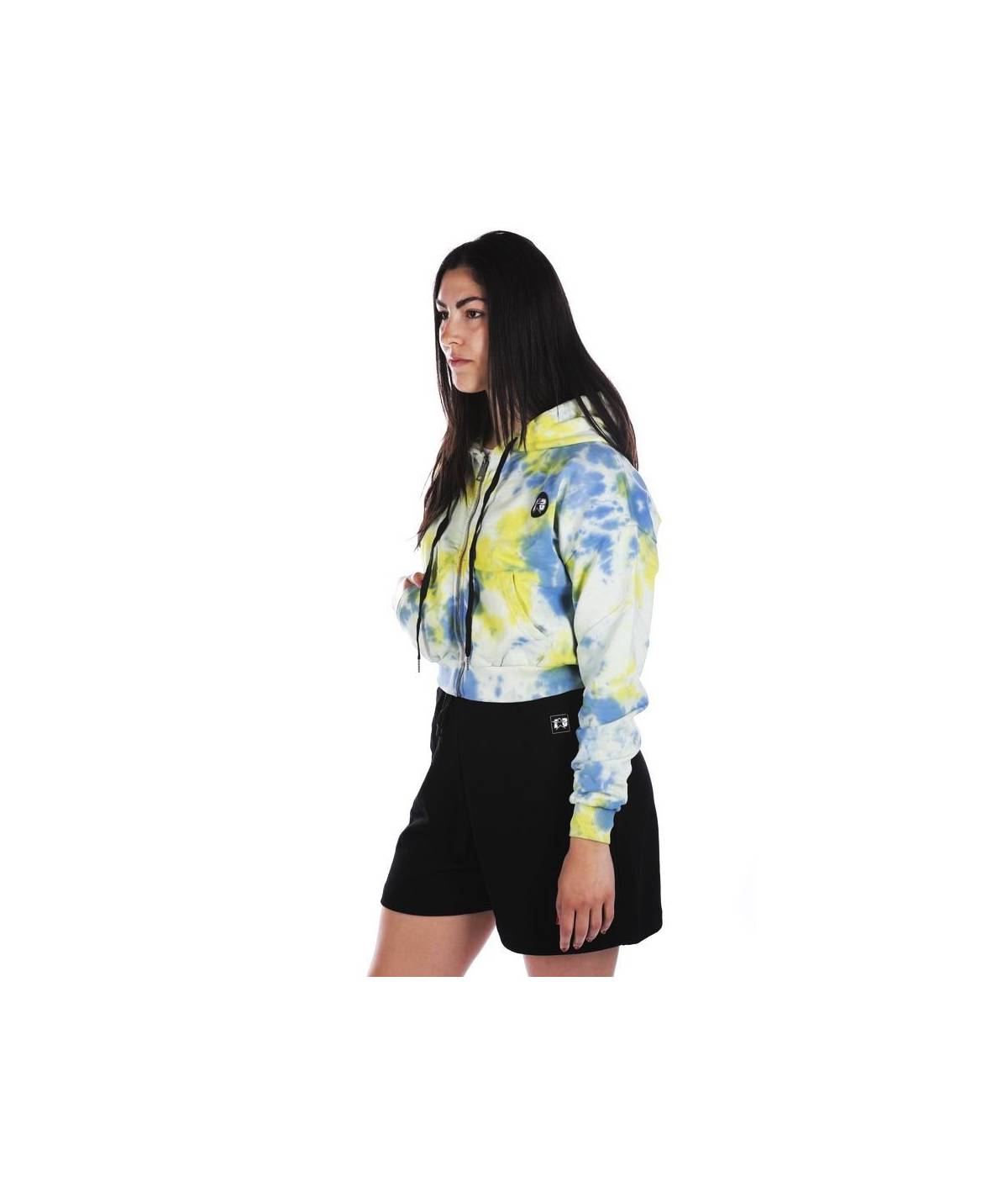 Lab84 FELPA ZIP CROP TOP Convenienza