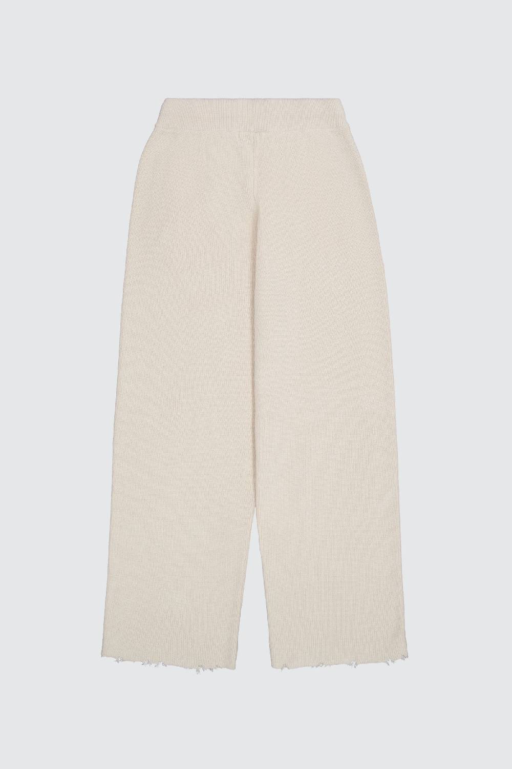 Laneus Laneus pantalone milk in maglia effetto destroyed Prezzo Ridotto