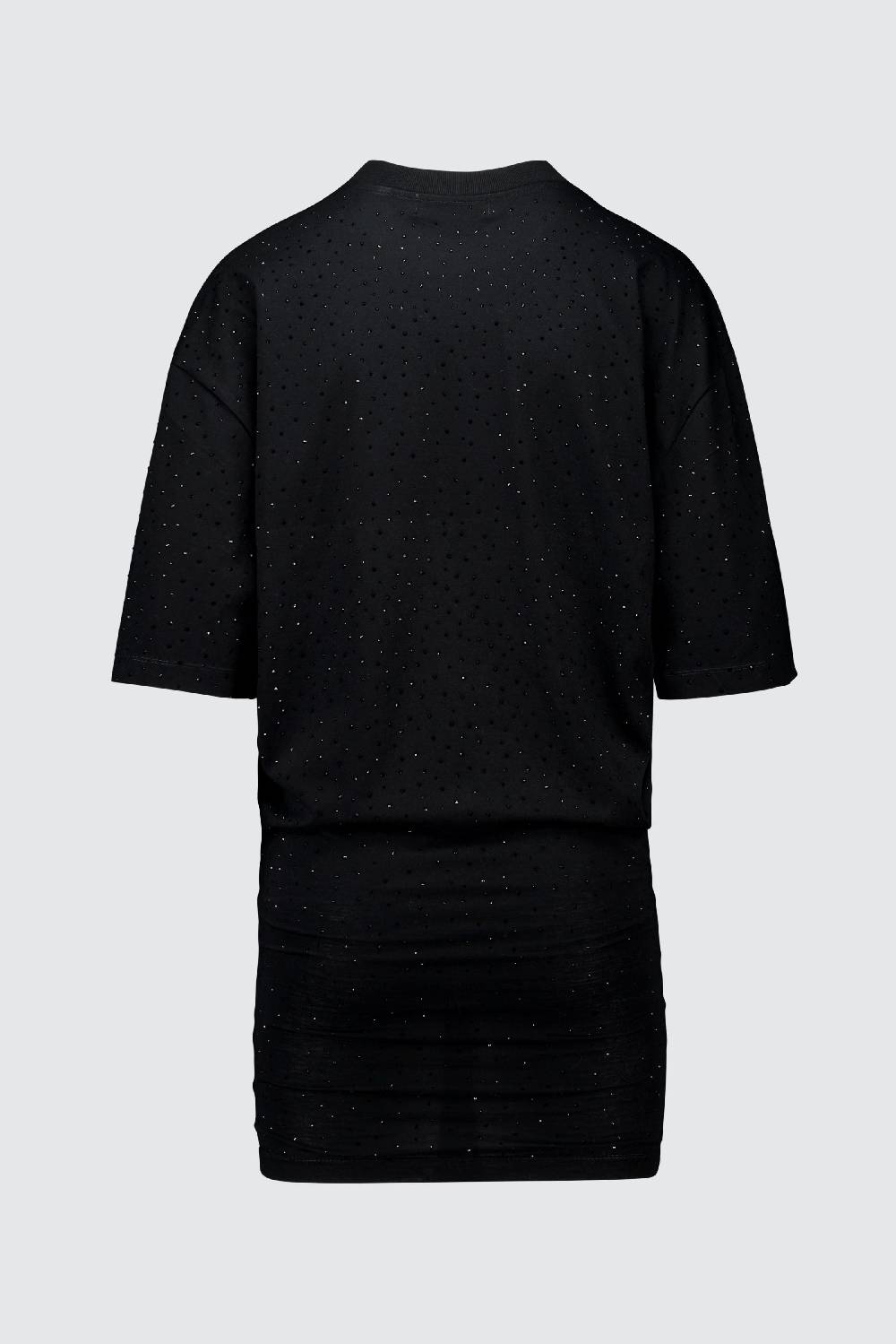Laneus Laneus mini abito drappeggiato black con strass Vendite Flash