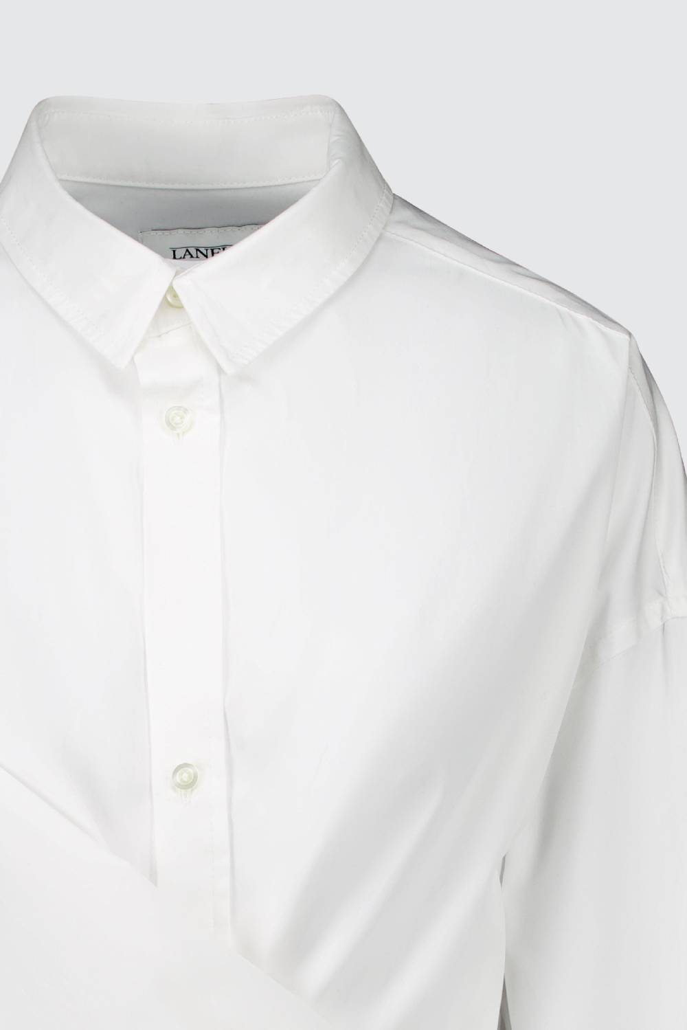 Laneus Laneus camicia oversize white classic con bottoni logati Spedizione Gratuita