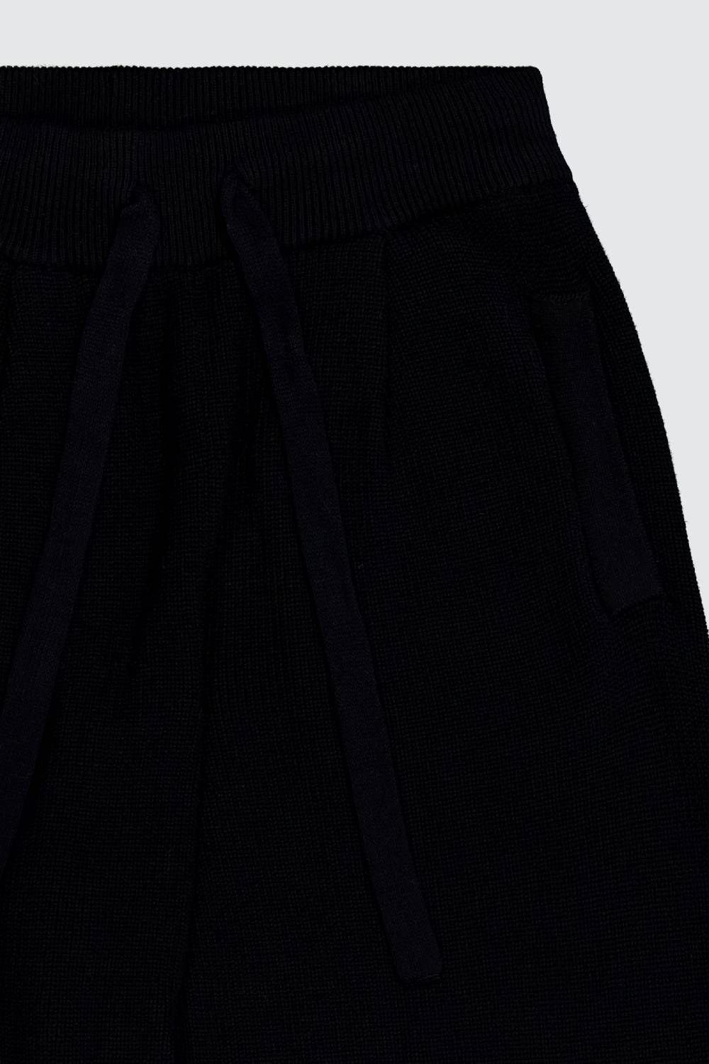 Laneus Laneus pantalone black in maglia effetto destroyed Soddisfazione Garantita