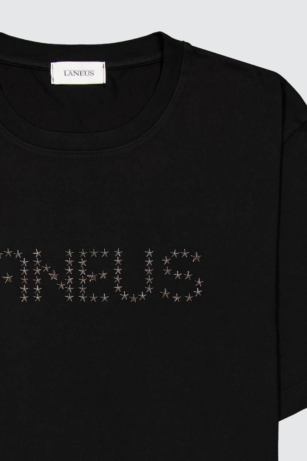 Laneus Laneus t-shirt con lettering studded Promozione Limitata