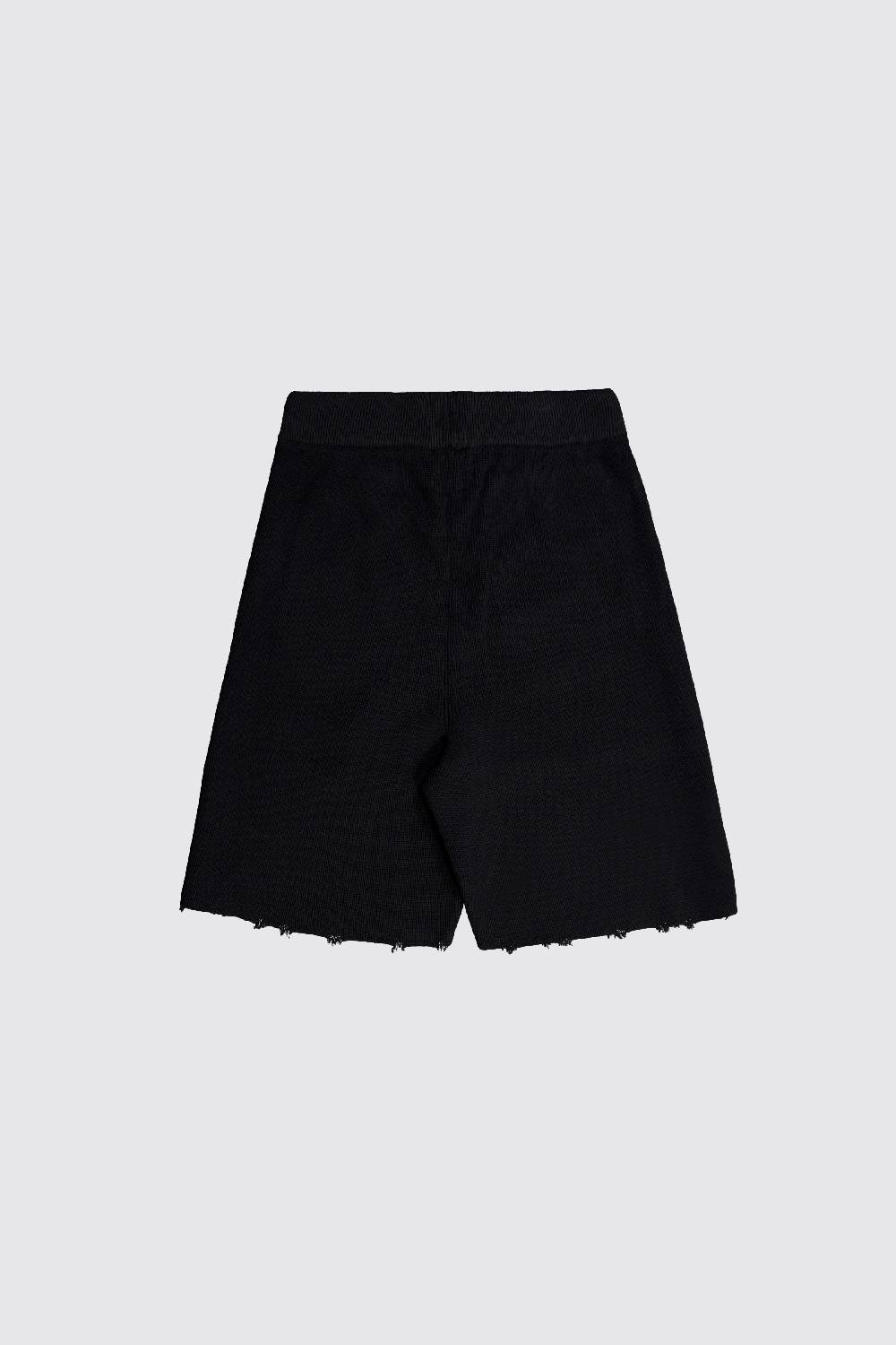 Laneus Laneus bermuda in maglia effetto destroyed Outlet