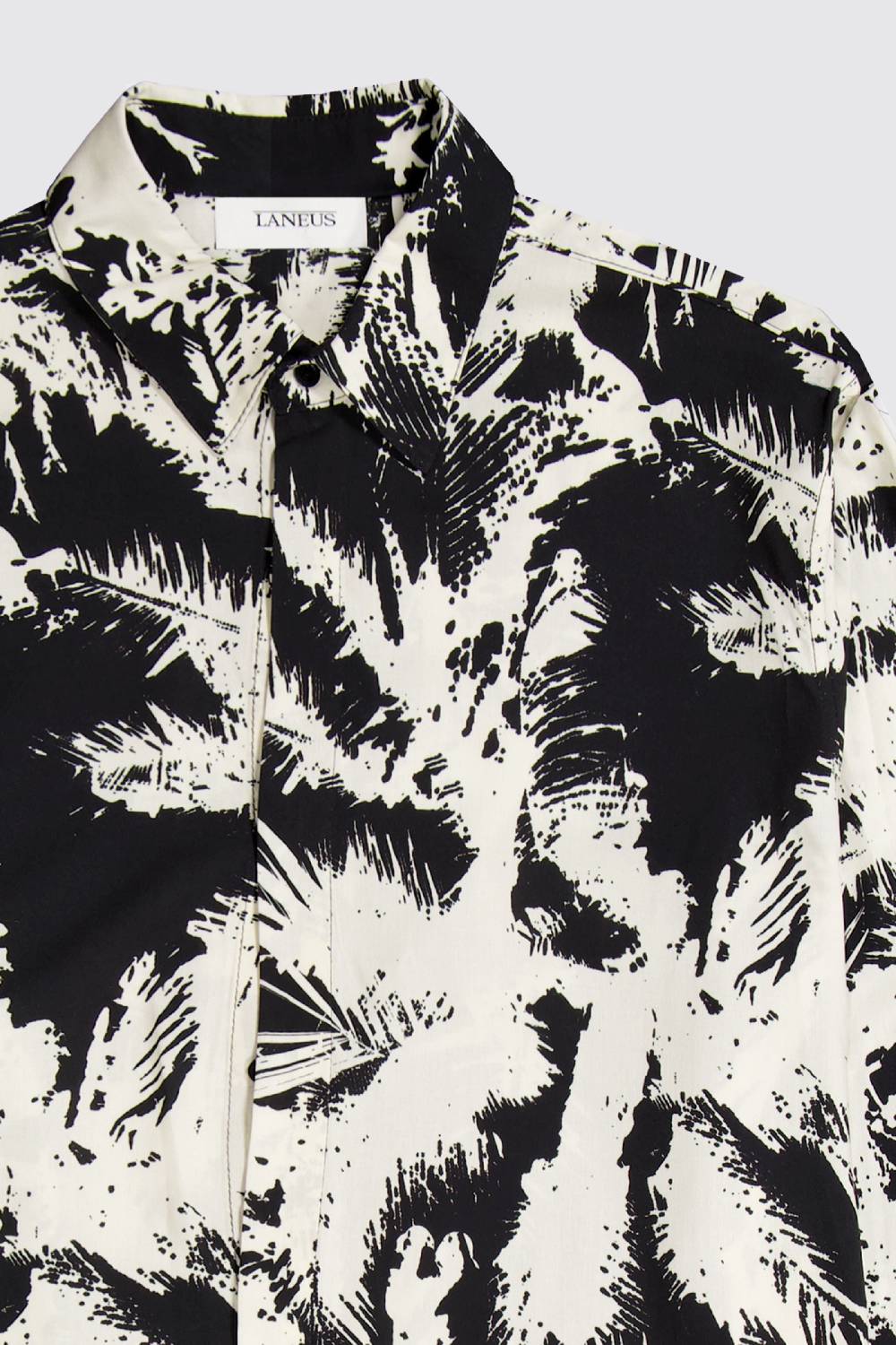 Laneus Laneus camicia a manica lunga palm print In Vendita