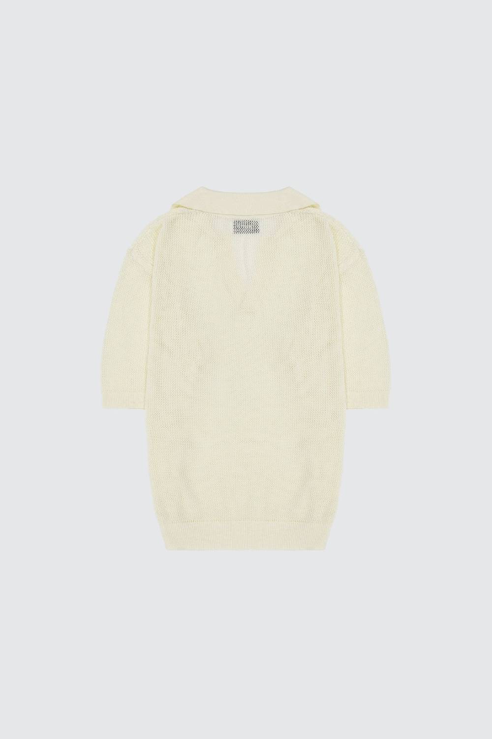 Laneus Laneus polo in mesh con scollo a V I Più Venduti