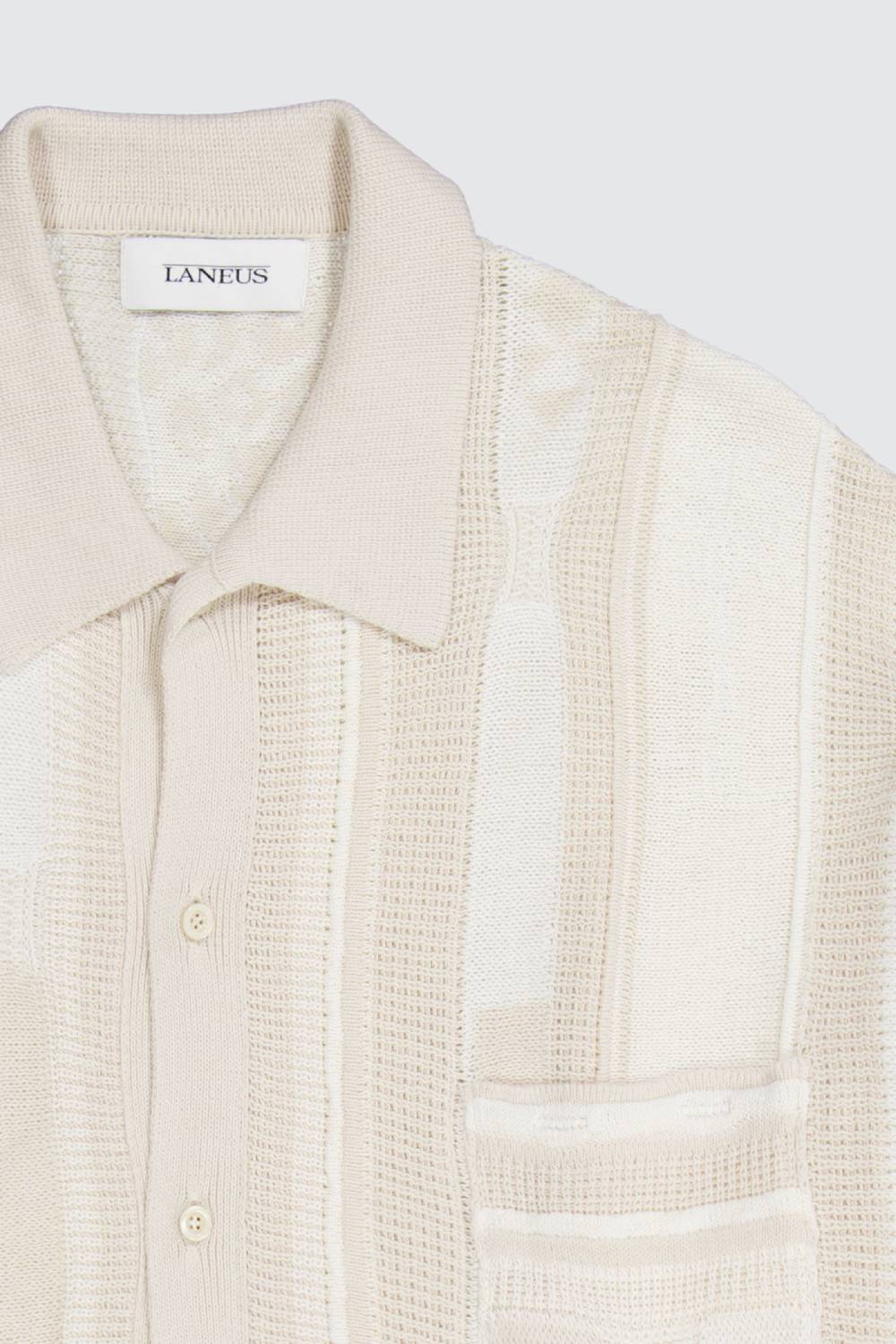 Laneus Laneus polo milk multicolor in jacquard Qualità Garantita