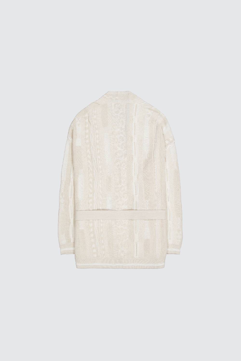 Laneus Laneus milk icon jacquard cardigan Consegna Veloce