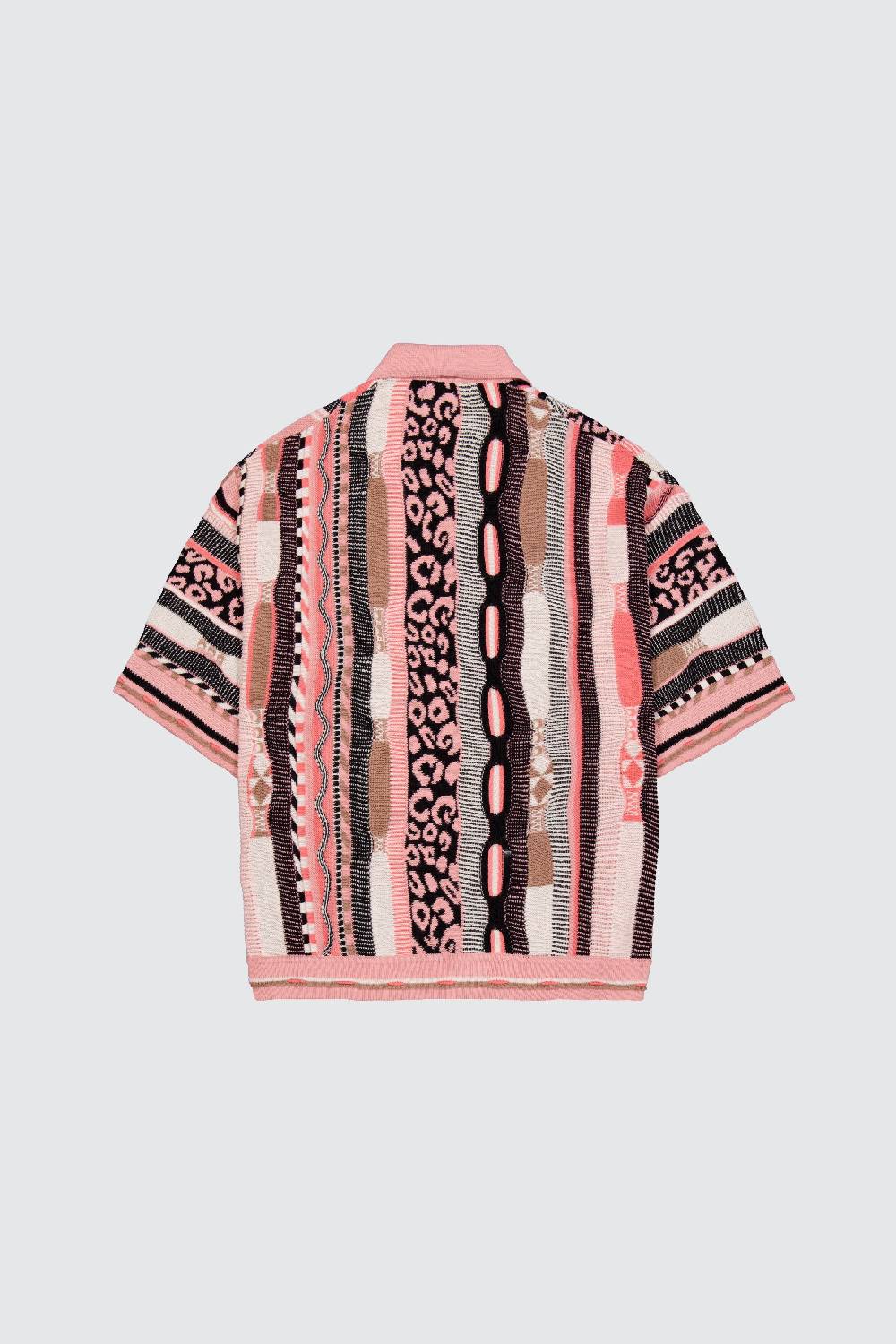 Laneus Laneus polo multicolor pink in jacquard Affare Del Giorno
