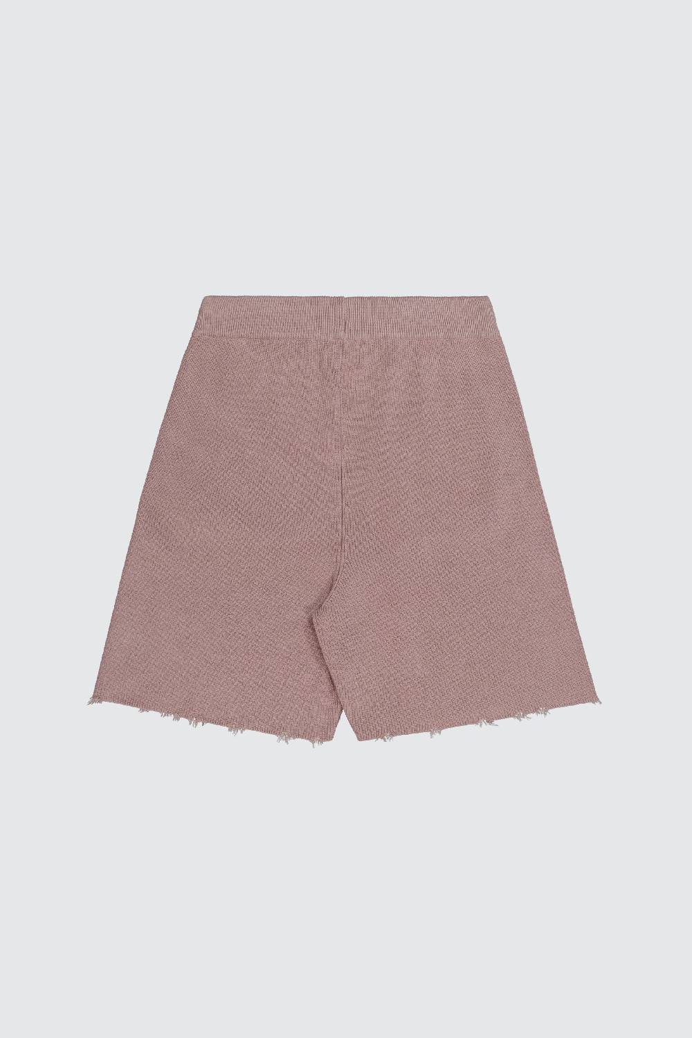 Laneus Laneus bermuda glacee in maglia effetto destroyed Economico