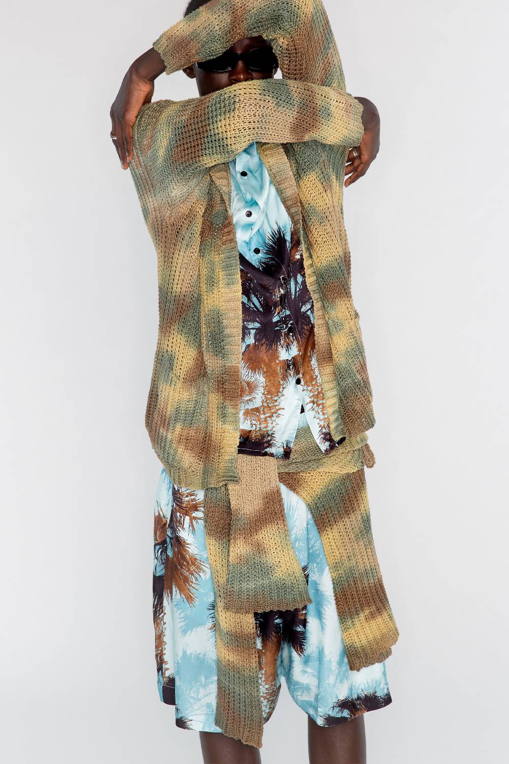Laneus Laneus giacca tie dye camo print In Vendita