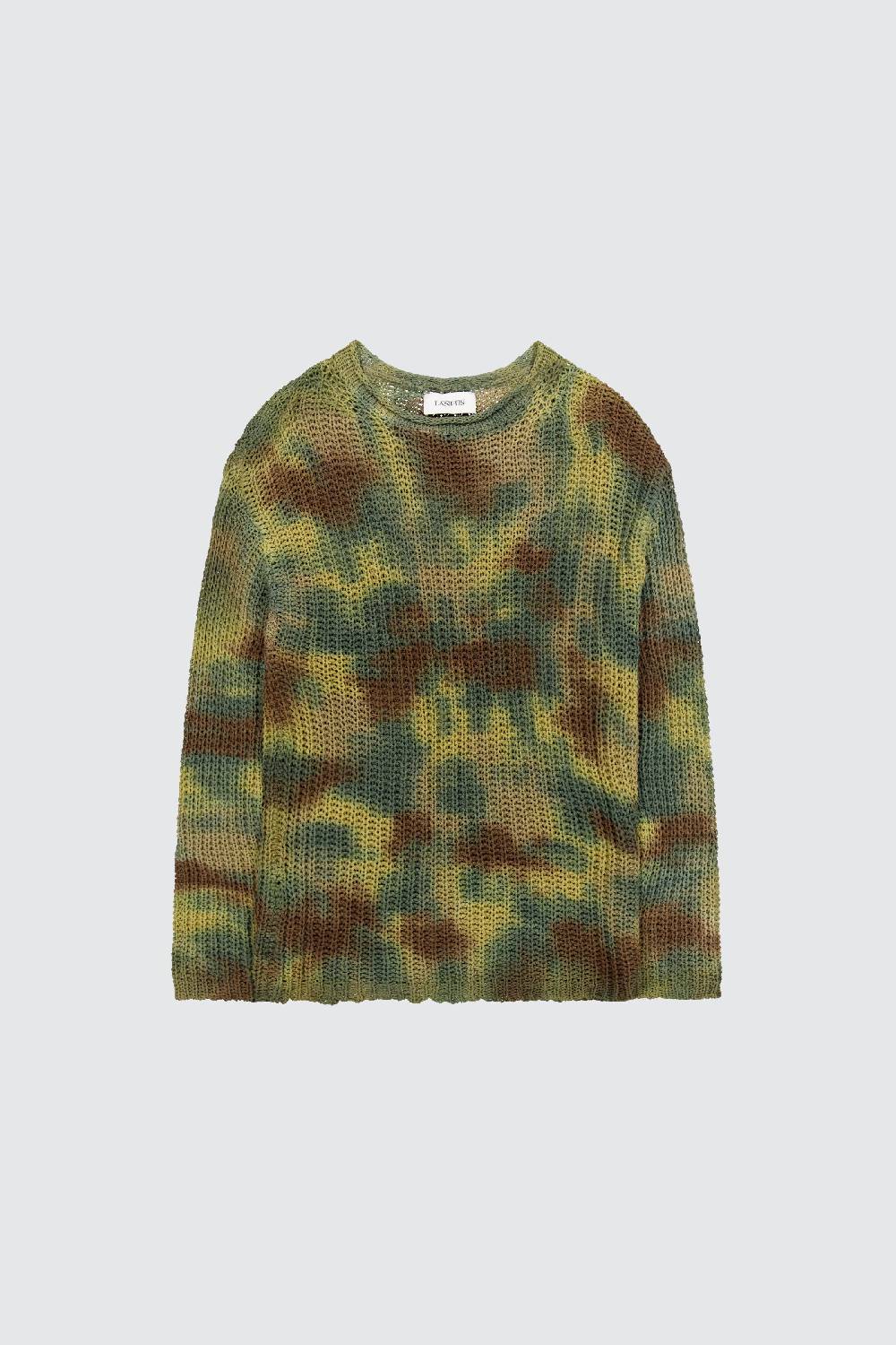 Laneus Laneus maglia tie dye camo print Saldi