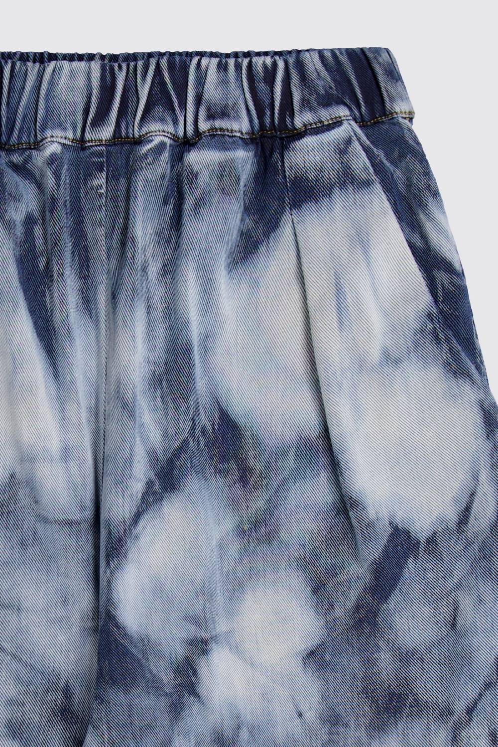 Laneus Laneus bleached denim short Negozio