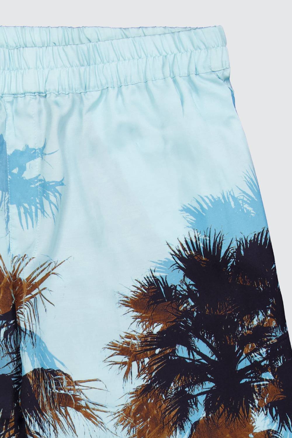 Laneus Laneus bermuda turquoise palm print Saldi Di Fabbrica