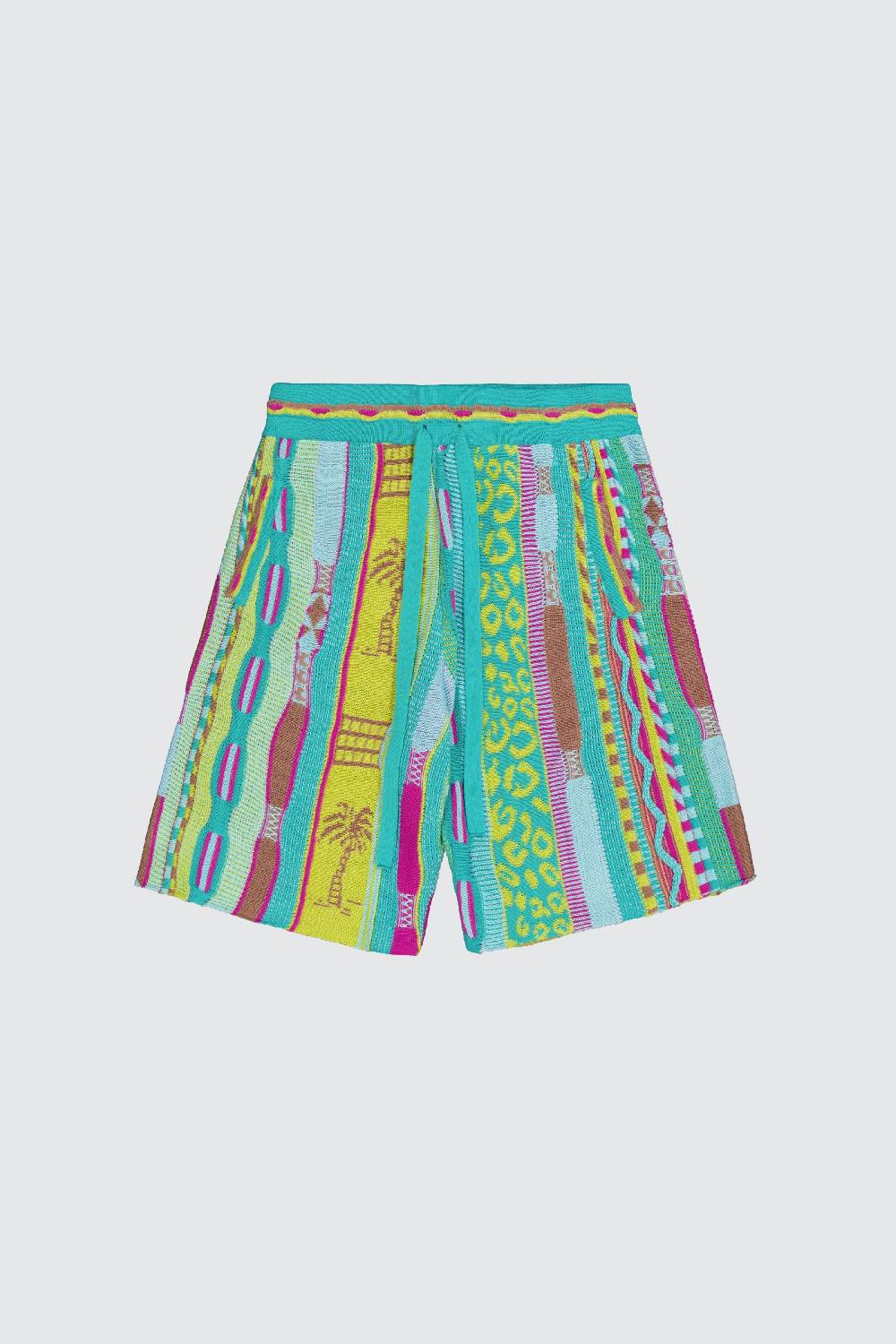 Laneus Laneus bermuda turquoise in jacquard multicolor Nuova