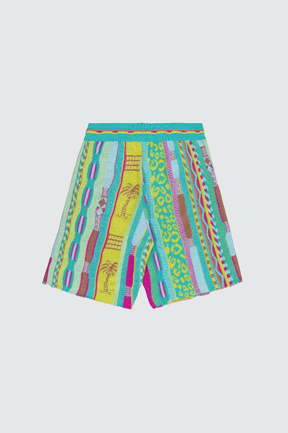 Laneus Laneus bermuda turquoise in jacquard multicolor Nuova