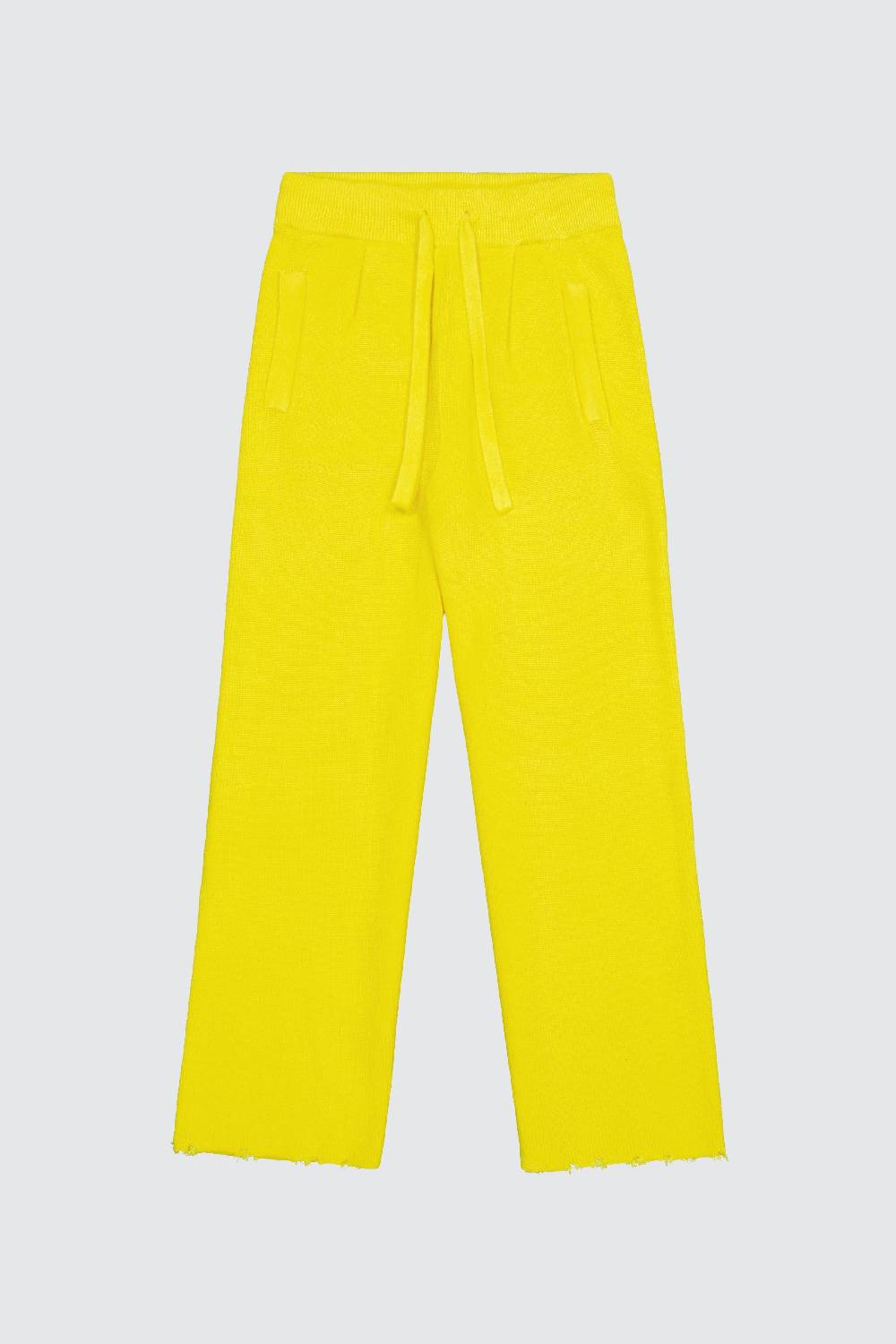 Laneus Laneus pantalone yellow in maglia effetto destroyed Italia