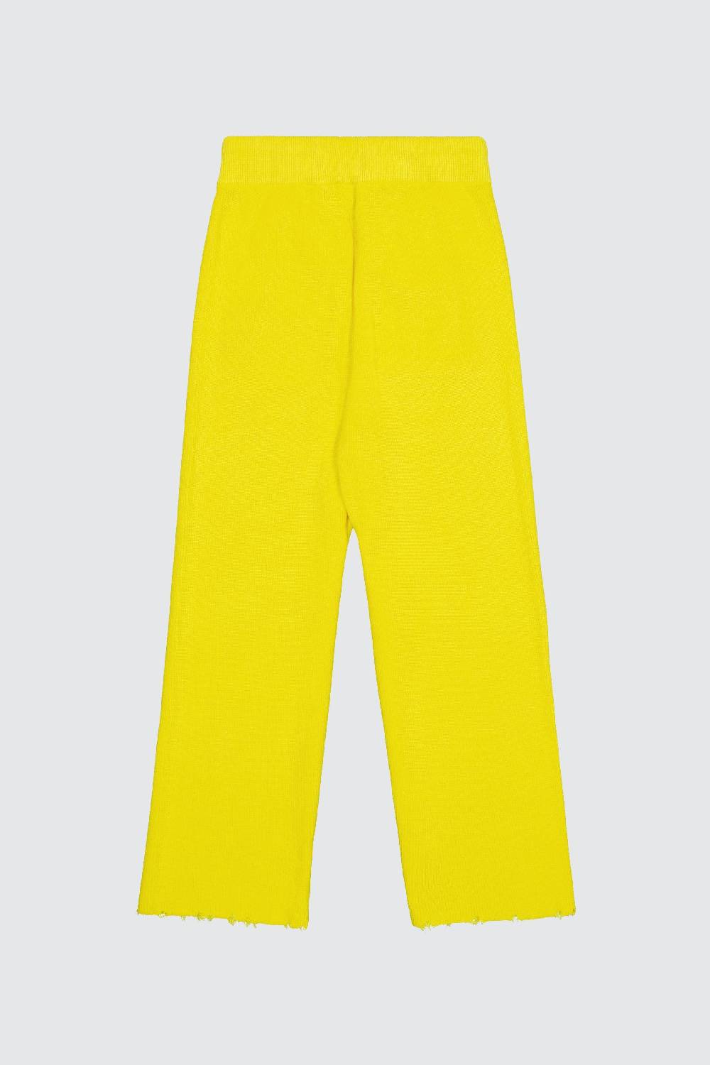 Laneus Laneus pantalone yellow in maglia effetto destroyed Italia