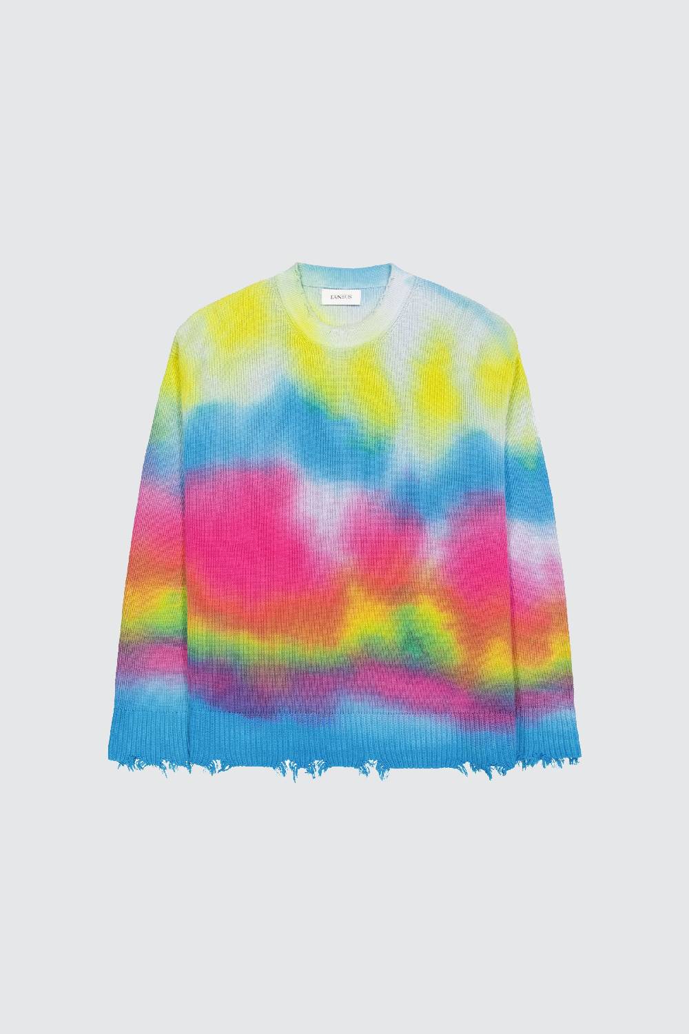 Laneus Laneus maglia tie dye print 2025