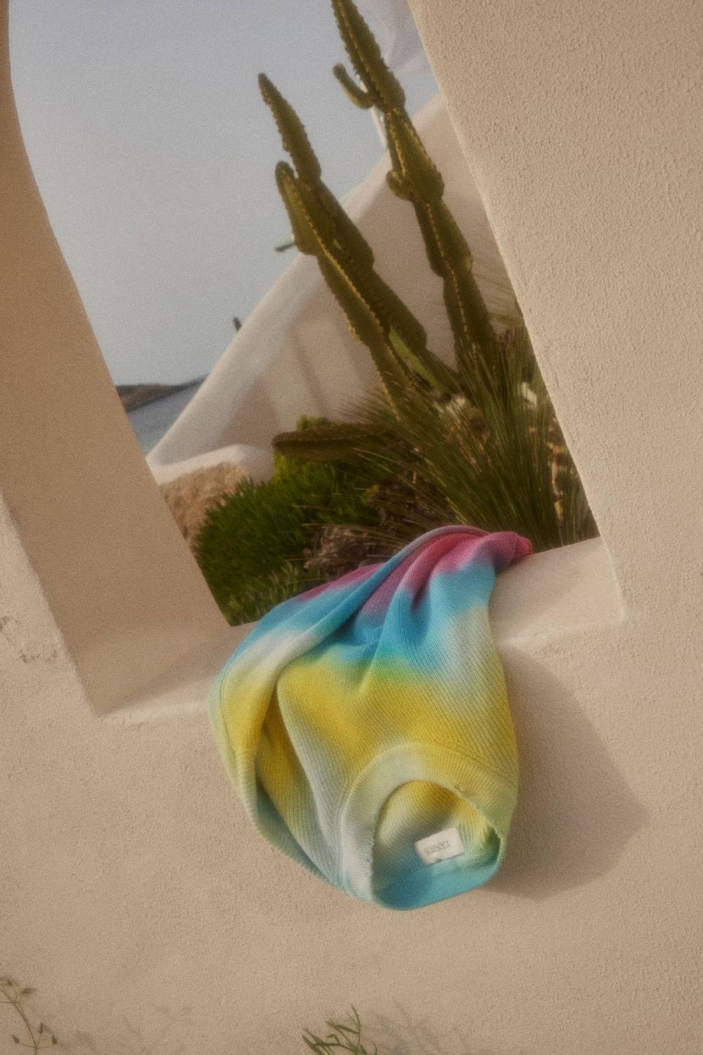 Laneus Laneus maglia tie dye print 2025