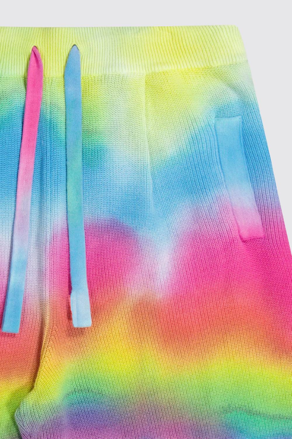 Laneus Laneus bermuda tie dye in maglia effetto destroyed In Linea