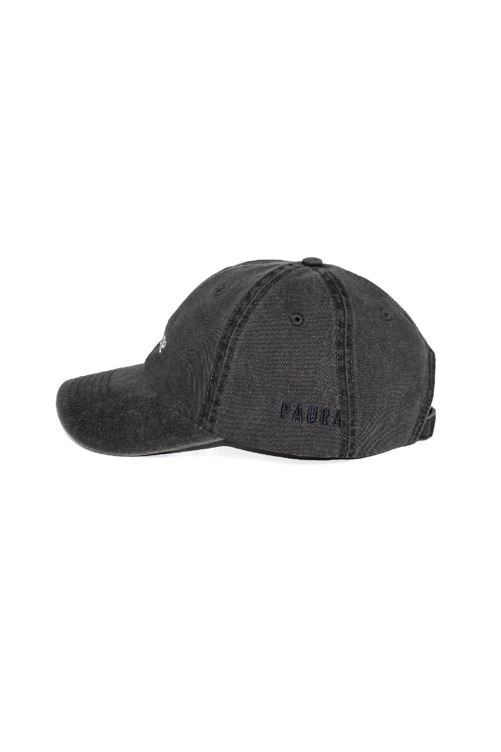 Lc23 Terrone Baseball Cap Washed Black Negozio