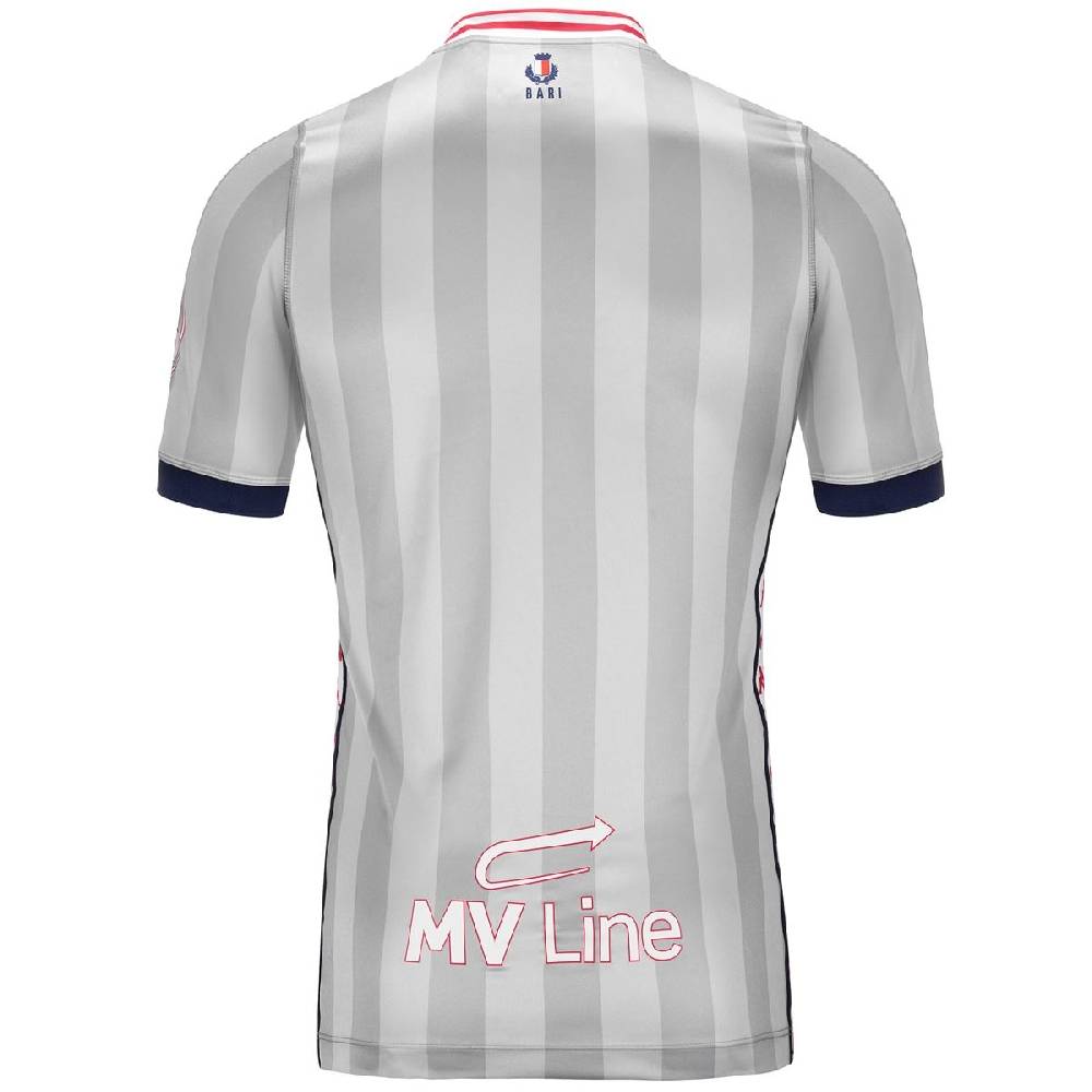 Lc23 LC23 x Kappa x SSC BARI Silver Jersey Short Sleeve Vendita Calda