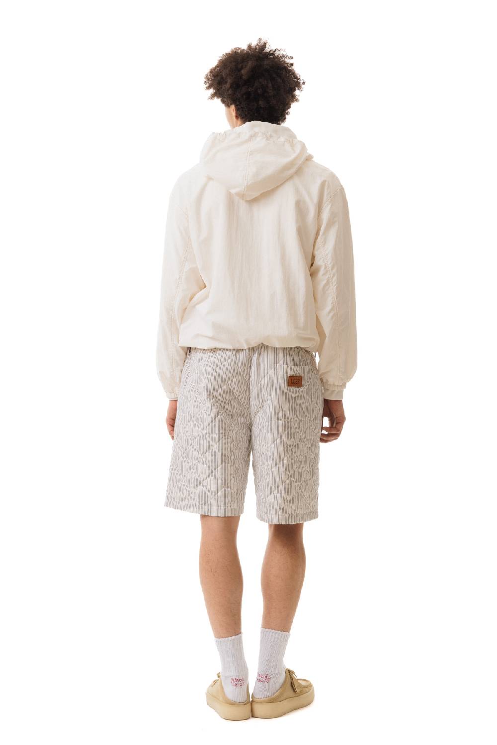 Lc23 Quilted Popeline Shorts Cream-Black Negozio