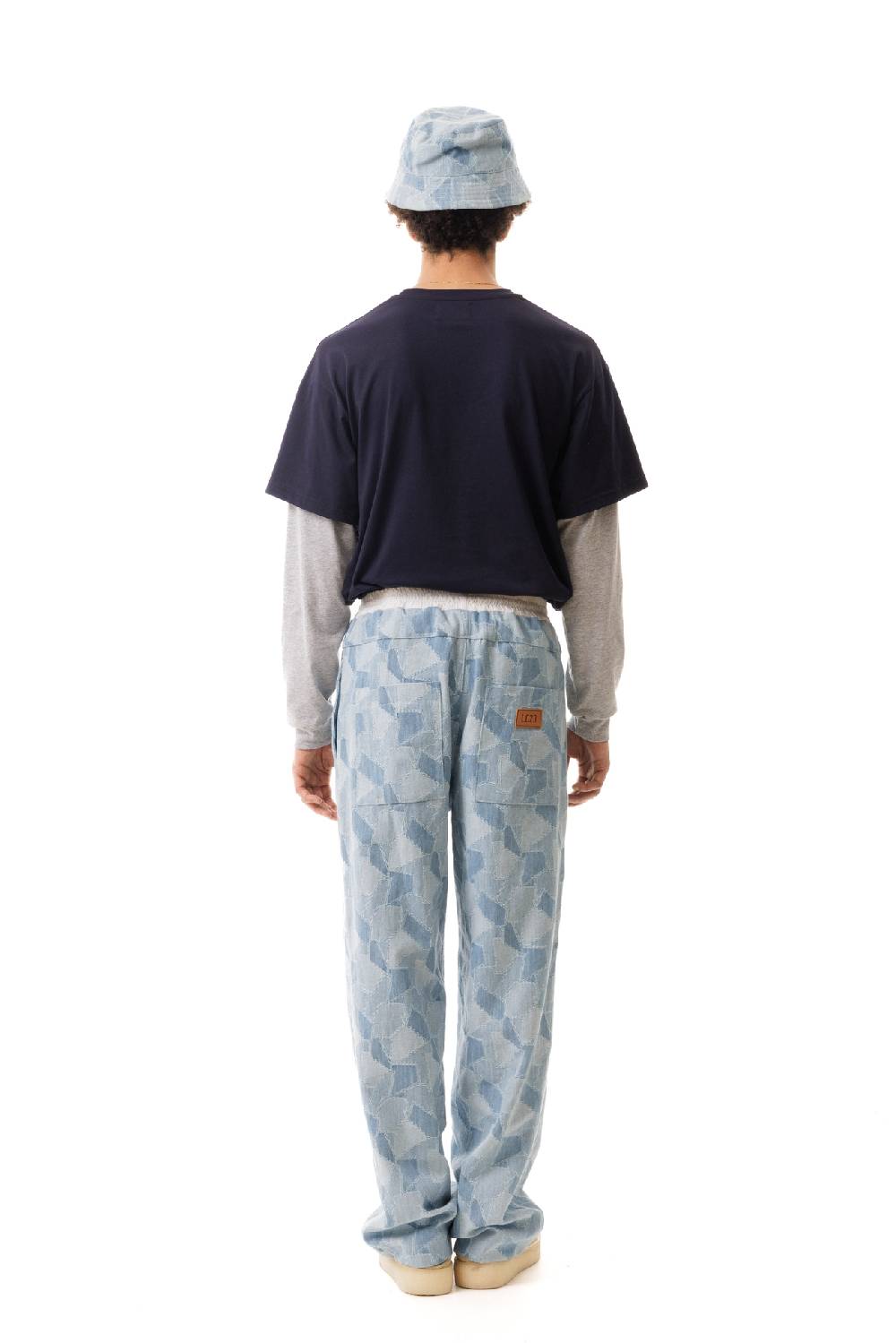 Lc23 Patchwork Denim Pants In Saldo