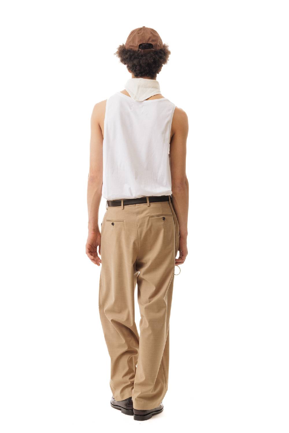 Lc23 Nylon-Wool Trousers Camel 2025