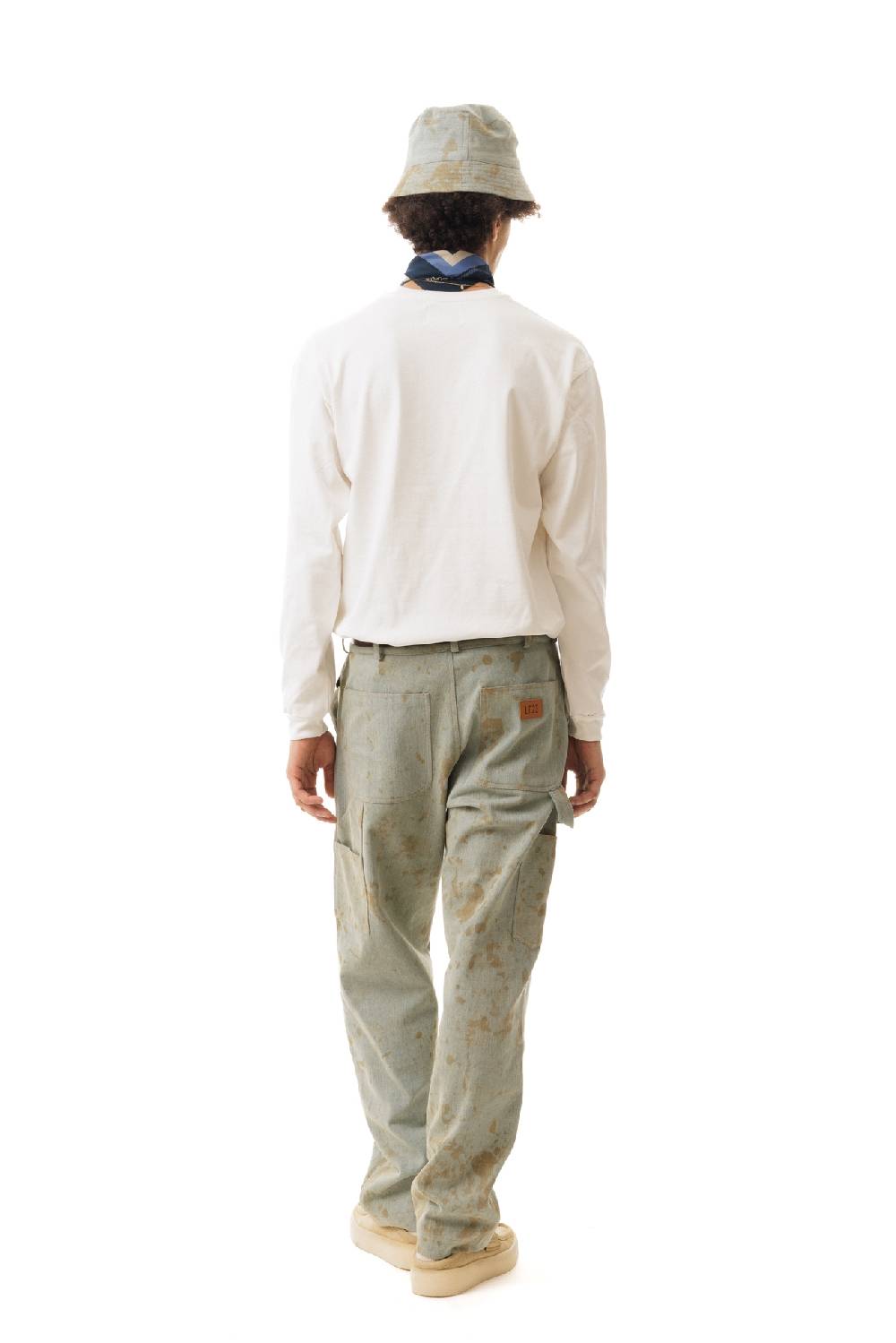 Lc23 Dirty Denim Work Trousers Italy