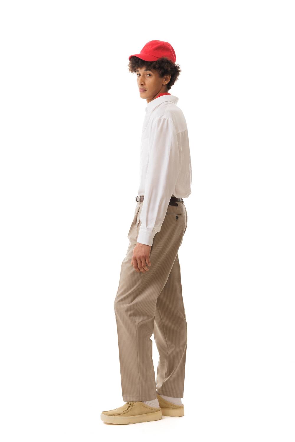Lc23 Stripes Beige Trousers Nuovo