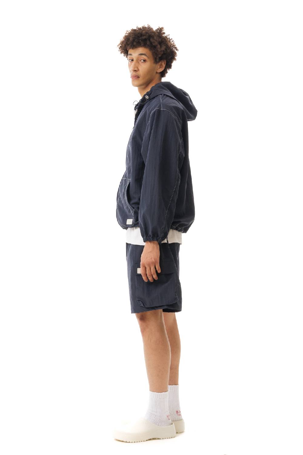 Lc23 Nylon Hooded Jacket Navy Pezzi Unici